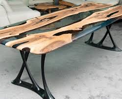 Matte Black Epoxy Table Epoxy Wood Table Wood Resin Table Resin Furniture