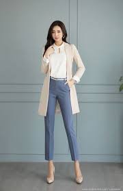 48 Casual Business Style Ideas For Women Trendfashioner Korean Fashion Women Work Outfits Women Korean Street Fashion