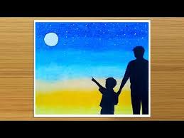There are 35577 father's day drawing for sale on etsy, and they cost $20.50 on average. Father S Day Drawing With Oil Pastels How To Draw Father And Son Step By Step Myhobbyclass Com