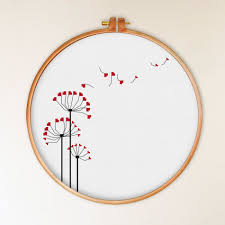You will find several free cross stitch patterns and designs here. Heart Dandelion Cross Stitch Pattern Modern Cross Stitch Pattern Natural Cross Stitch Pattern Minimalism Cross Stitch P Oya Ornekleri Kanavice Kasnak Sanati