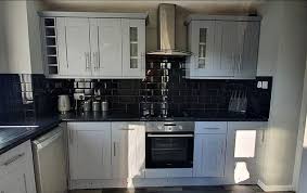 White primer paint for kitchen cabinets. Diy Enthusiast Describes How She Used Paint To Create An Amazing Cooking Area Daily Mail Online