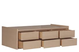 With six 18 deep drawers that can be installed on either side of the bed, you'll actually gain space. Thompson Twin Bed 6 Drawer Storage Beds Bedroom By Urbangreen Furniture New York Twin Storage Bed Platform Bed With Storage King Storage Bed