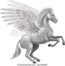 Pegasus (altgriechisch πήγασος pēgasos, lateinisch pegasus, selten auch pegasos) steht für: Pferd Pegasus Pferd Geflugelt Abbildung Mythologie Griechischer Pegasus Legendar Canstock