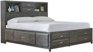 California king bed frame with headboard and storage. Red Barrel Studio Wasdale California King Low Profile Storage Platform Bed Reviews Wayfair