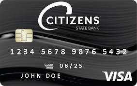 A checking account to help your teen get started in life. Visa Debit Credit Cards Citizens State Bank