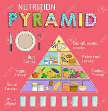 infographic chart illustration of a healthy balanced nutrition