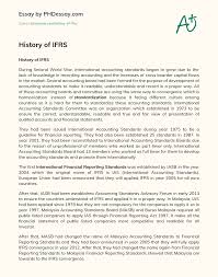 The previous standard, mfrs 117, differentiated the accounting treatment between finance and operating lease arrangements. History Of Ifrs Phdessay Com