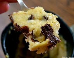 Chocolate Chip Cookie Dough Mug Cake Recipe Desserts Mug Recipes Chocolate Chip Cookie Dough