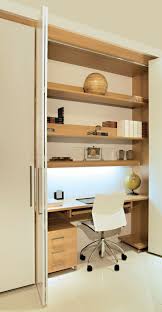 2019 Hidden Office Desk Cabinet Real Wood Home Office Furniture Check More At Http Adidasjrcamp Com Home Office Design Small Home Offices Home Office Decor