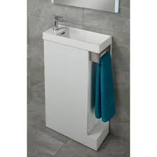 The myplan slimline 1500 basin should be used with the myplan 600 slimline basin unit to create a stylish vanity station in your bathroom. Duo 500mm Slimline Cloakroom Vanity Unit Basin In White