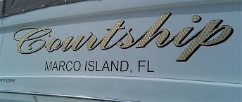 Enter your boat name then select a font. Vinyl Boat Lettering Graphics Custom Boat Decal Names Long Island
