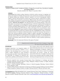 Informal letters sometimes have a comma after the person's name, and the letter starts on the line below and is often indented. Pdf Analysis Of Employed And Unemployed Mother S Perspectives Towards Story Narration In Typically Developing Children