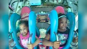 Sky scream roller coaster pov premier launched ride holiday park germany. Young Girls Reactions On On Slingshot Ride Are Priceless Daily Mail Online