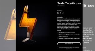 The tesla logo and lettering are just applied stickers. Tesla Releases Its Own 250 Tequila Called Teslaquilla