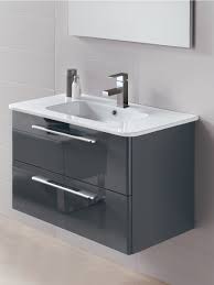 Bathroom vanity unit with basin floor standing 2 door cabinet gloss grey. Aquariss 800mm Gloss Grey Floor Standing 2 Drawer Vanity Unit Basin Bathroom Storage Furniture Wash Stands Vanity Units Diy Tools Clinicadelpieaitanalopez Com