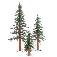 Sterling Pre Lit Alpine Trees With Clear Lights Set Of 3 Walmart Com Alpine Christmas Tree Christmas Tree Set Alpine Tree