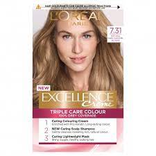 Take a slight departure from brown with a subtle shade like jourdan dunn's. L Oreal Excellence 7 31 Natural Dark Caramel Blonde Permanent Hair Dye Inci Beauty