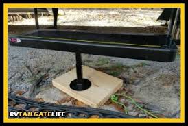 These jacks meet osha requirements to support a semitrailer and prevent upending during the loading or unloading when the trailer is not coupled to a tractor. Make Your Own Rv Jack Pads Rv Tailgate Life