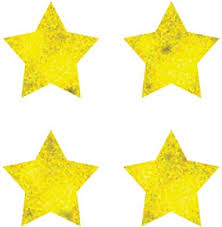 Cd 2166 Sticker Chart Seal Gold Foil Stars 810