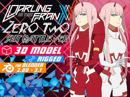 3D model Zero Two Battle - Darling in the Franxx - Blender VR / AR /  low-poly | CGTrader