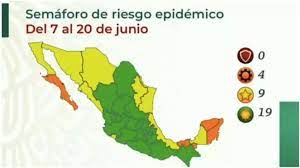0.3 implicaciones del semáforo naranja, da click en la imagen Mapa Del Semaforo Epidemiologico En Mexico Del 7 Al 20 De Junio As Mexico