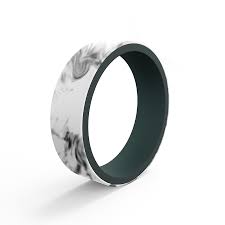 Men S Switch Reversible Marble Silicone Ring Mens Wedding Rings Silicone Wedding Rings Rings For Men