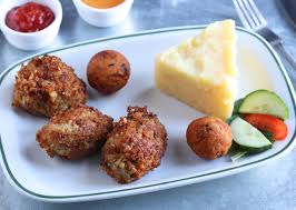Nochick N Uggets Mit Kohlrubenstampf Und Hush Puppies Dailyvegan