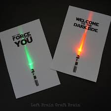 May the force be with you. Light Up May The Fourth Be With You Cards Left Brain Craft Brain