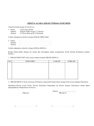 Jul 06, 2021 · pada bagian isi surat nantinya dijelaskan terkait maksud dan tujuan membuat surat tersebut. Berita Acara Serah Terima Dokumen