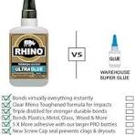 Rhino Glue, Heavy Duty 40 Gram Clear