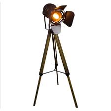 • the tripod stand is made using the finest rosewood with brown & brass mix antique fittings. Retro Tripod Floor Lamp Industrial Bar Creative Studio Stand Light Wood Adjustable Bedside Floor Lights Stand Lamp For Home Floor Lamps Aliexpress