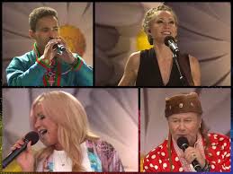 Lotta engberg har sedan 2005 sjungit allsång och spridit glädje från stora scenen på liseberg och programmet har sänts på tv4 sedan 2009. Sweden Melfest Stars Shine At Lotta Pa Liseberg