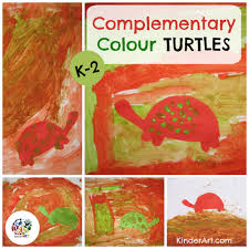 Complementary colors are any two hues positioned exactly opposite each other on the basic color wheel. Complementary Color Turtles Kinderart