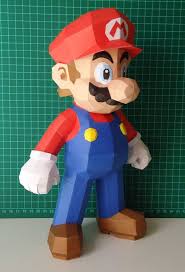Nintendo Papercraft Super Mario Papercraft Mario Paper Toys Art Toy Paper Models