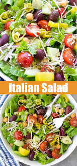 Italian Salad Recipe Italian Salad Recipes Green Salad Recipes Healthy Lettuce Salad Recipes