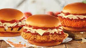Burger King Brings Back Chicken Parm Sandwich With A Twist Bk Isntchickeningout Chicken Parm Burger Burger Food