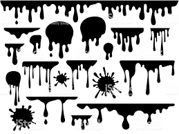 Vector Illustration Graffiti Art Letters Graffiti Lettering Dripping Paint Art