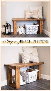 Diy Entryway Bench Tutorial For Under 12 Never Skip Brunch By Cara Newhart Diy Furniture Projects Furniture Diy Diy Home Decor