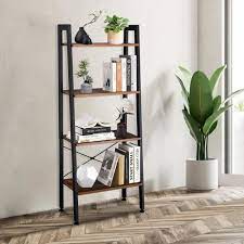 Le meuble étagère dessus wc apporte une touche industrielle contemporaine à votre pièce d'eau. Meuble Etagere 4 Etageres Style Industriel Bibliotheque Meuble De Rangement Pour Chambre Balcon 56x34x137 5cm Cdiscount Maison