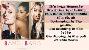 Jessie j bang bang lyrics on screen ft ariana grande nicki minaj. Jessie J Bang Bang Lyrics On Screen Ft Ariana Grande Nicki Minaj Chords Chordify