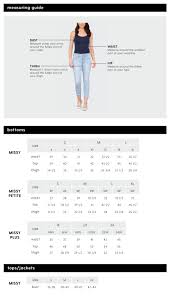 33 Systematic Womans Jeans Size Chart