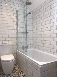Grey grout bathroom shower grout tile grout. Bathroom With White Metro Tiles And Grey Grout