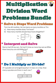 Multiplication Division Word Problems Worksheets Bundle Grade 3 4 Division Word Problems Word Problems Word Problem Worksheets