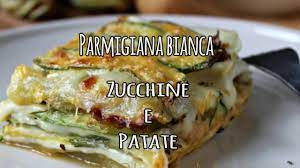 Torta di zucchine con ingredienti a crudo. Parmigiana Bianca Di Patate E Zucchine Youtube