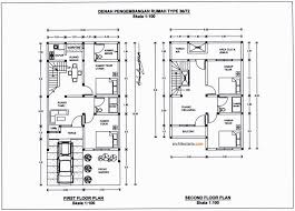 Denah Rumah 2 Lantai Type 36 Denah Rumah Desain Rumah