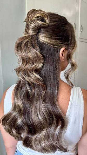 Twisted Half-Up Hairstyle