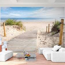 Draufsicht der meereswelle mit schaum, der auf strand mit sand spritzt. 10 3d Ideen Fototapete Tapete Wohnzimmer Wandtapete
