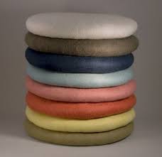 Design Sleuth Round Felt Cushions From Canvas Remodelista Round Chair Cushions Felt Cushion Felt Pillow