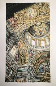 The Vatican, George Billington (me), acrylic, 2017 : r/Art