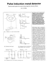 Metal detecting takes practice keep practicing and learn to recognize features on a metal detector that help you notch out these. Pulse Induction Metal Detector Part 1 Pdf Geotech